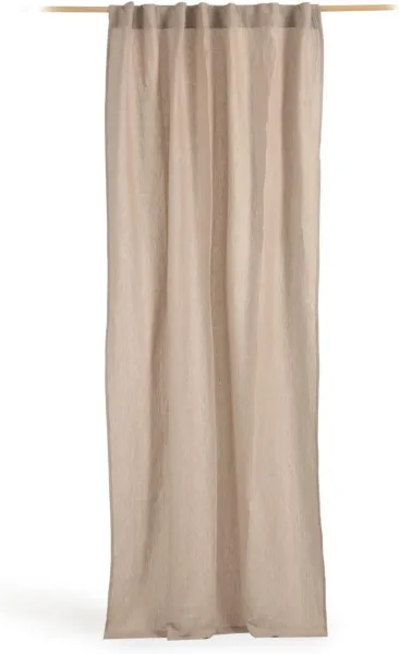 Marja, gardin, brun, 140x270 cm, tyg